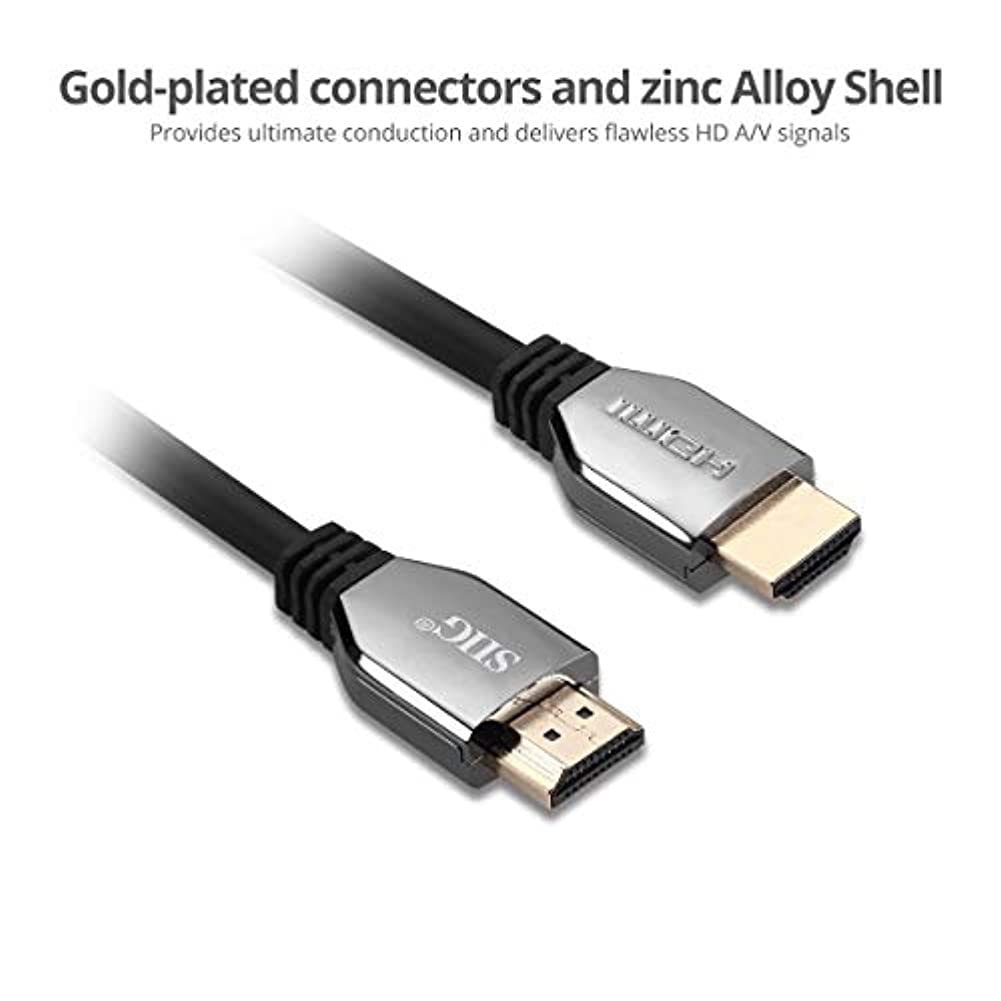 SIIG 8K Ultra High Speed HDMI Cable - 3.3ft, HDMI 2.1 Cable - 8K,48Gbps,Dynamic HDR,4K/120Hz,eARC, HDCP 2.3 DSC, for PS5, Xbox Series X, RTX 3XXX, RX