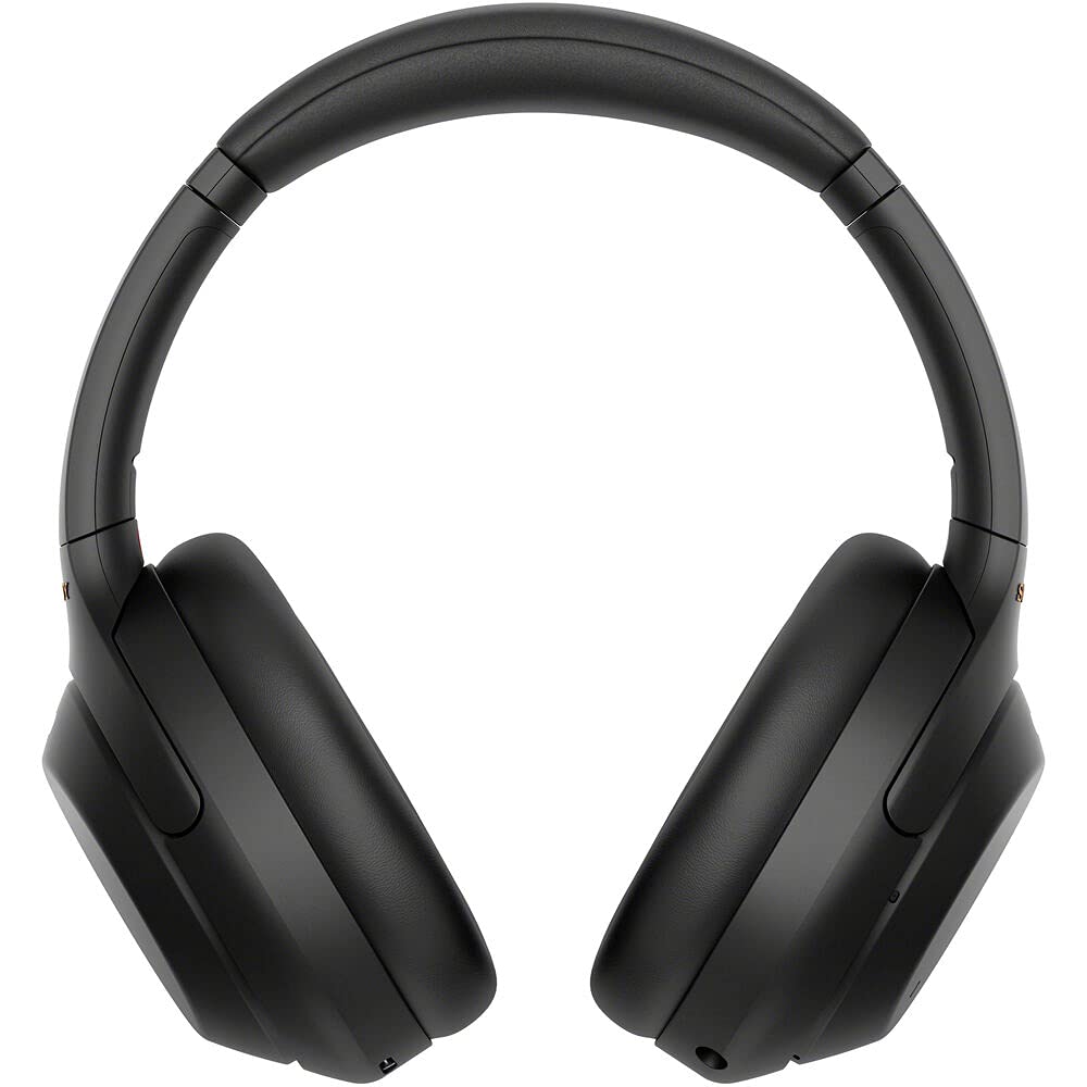 Sony WH-1000XM4 Wireless Noise-Canceling Over-Ear Headphones (Black) with Mic for Phone-Call and Voice Control (WH1000XM4/B) + Headphone Stand + USB…