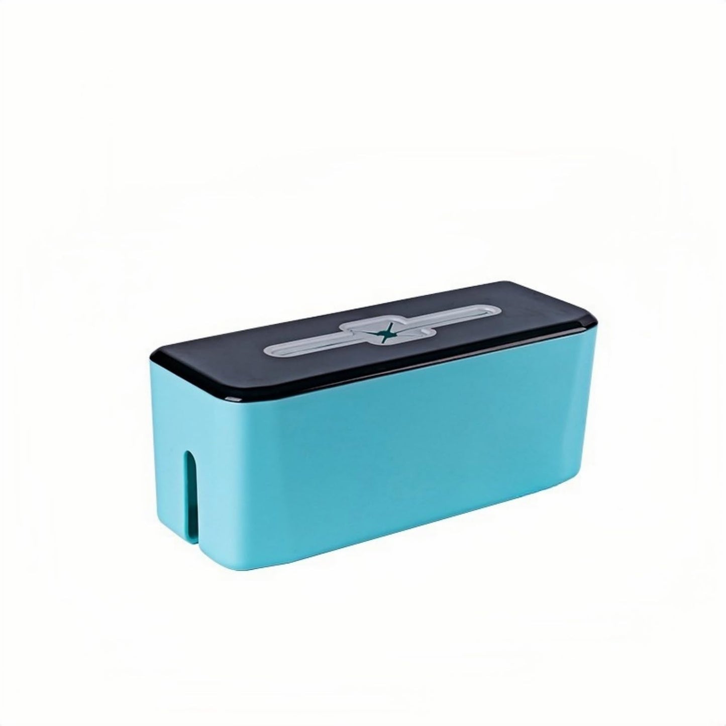 Power Extension Cord Storage Box, Floor Socket Concealment Device Compatible Storage Box for Desk Cables, Office Cable Storage Box, Baby Protection
