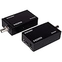 Monoprice HDMI Extender Over Coaxial Cable - Up to 328 Feet (100 Meters) 1080p@60Hz, 6.75Gbps Video Bandwidth, HDCP 1.1, for DVR and DVD Players