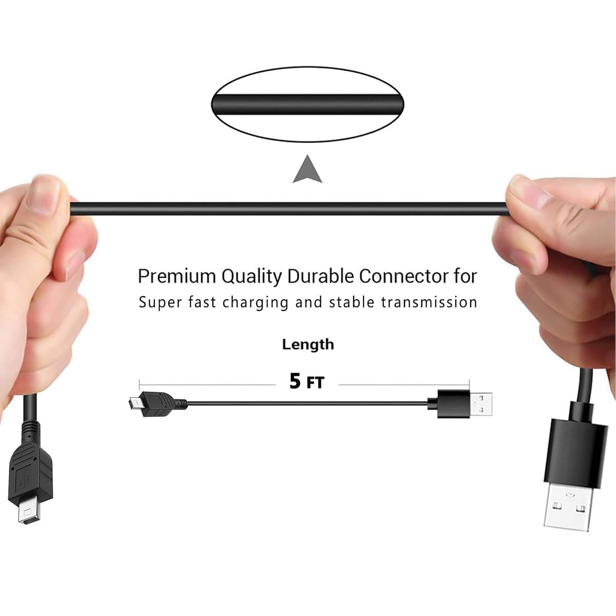 boda Voice Amplifier Charger Cable, Mini USB Charging Cable Compatible for ZOWEETEK ZW-Z258 ZW-S615 /Shidu SD-258/ WinBridge WB001 Portable Mini Voice