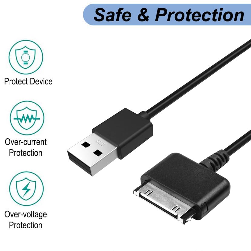 Emilydeals Charger for Nook Tablet, Replacement USB Charging Data Cable Cord for Barnes & Noble Nook HD 7/HD+ 9, BNRV400, BNTV400, BNTV600 Tablets