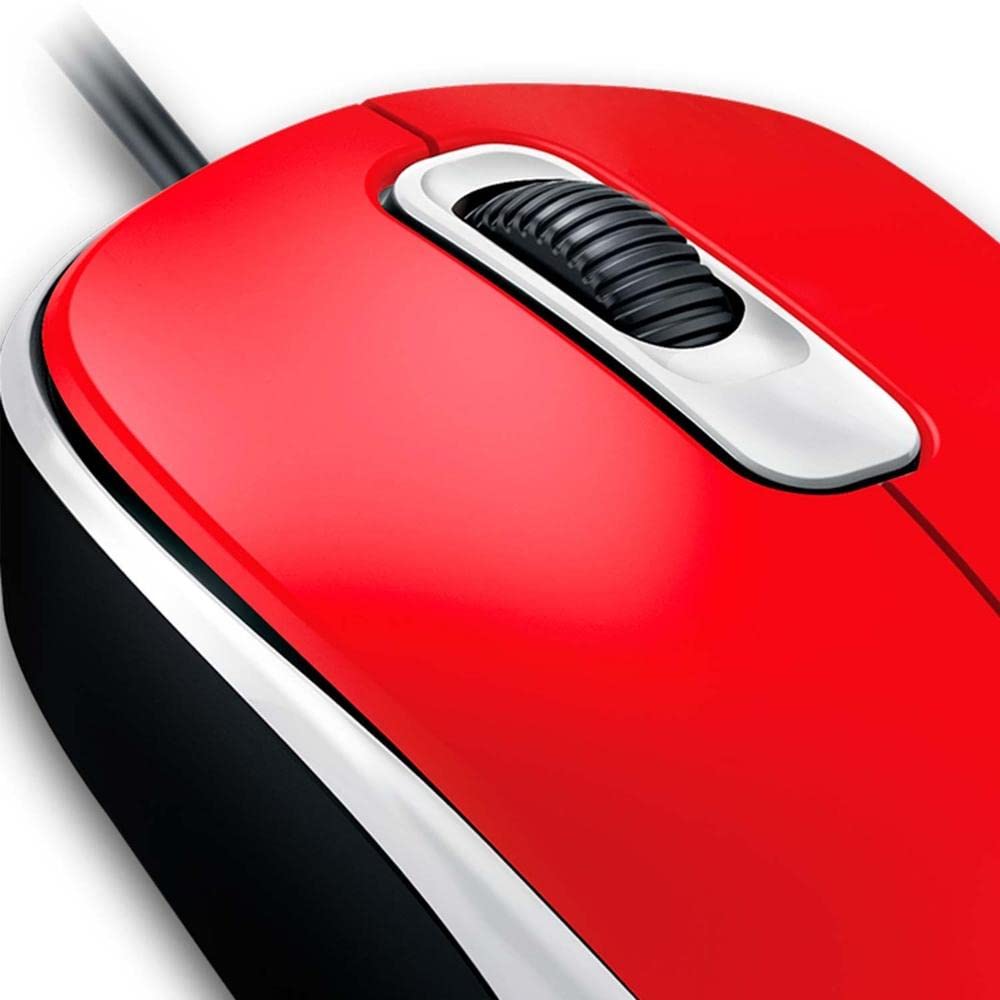 Genius DX-110 PC Mouse, PC/Mac, 2 Ways, Red, 31010116104