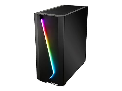 Enermax Makashi MK50 Addressable RGB Full Tower Gaming PC Case with Tempered Glass, 1x 120mm Fan Per-Installed, ECA-MK50-BB-ARGB