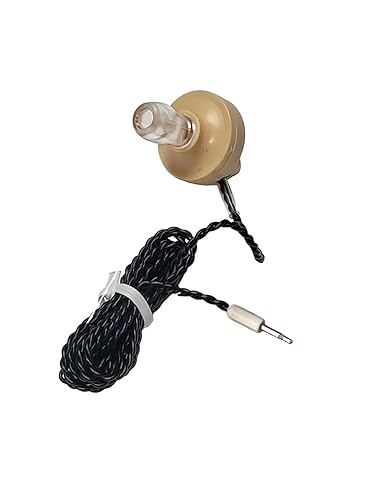 ProTechTrader Piezoelectric Ear Phone High Impedance Ceramic Piezo Ear Piece for Crystal Radios with 3.5mm (1/8in) Audio Jack - Upgraded Brass…