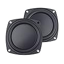 CCeCCe 2 Pack 4 Inch Woofer Vibrating Membrane Iron Rubber Vibration Diaphragm Plate Replacement Passive Radiator Film for Bass Speaker Subwoofer