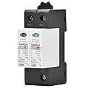 DC SPD Surge Protector for 100V-1000V PV Systems, 2-Pole 40kA T2 Level, Replaceable Module, Solar Panel Lightning Protection, Overvoltage Protection