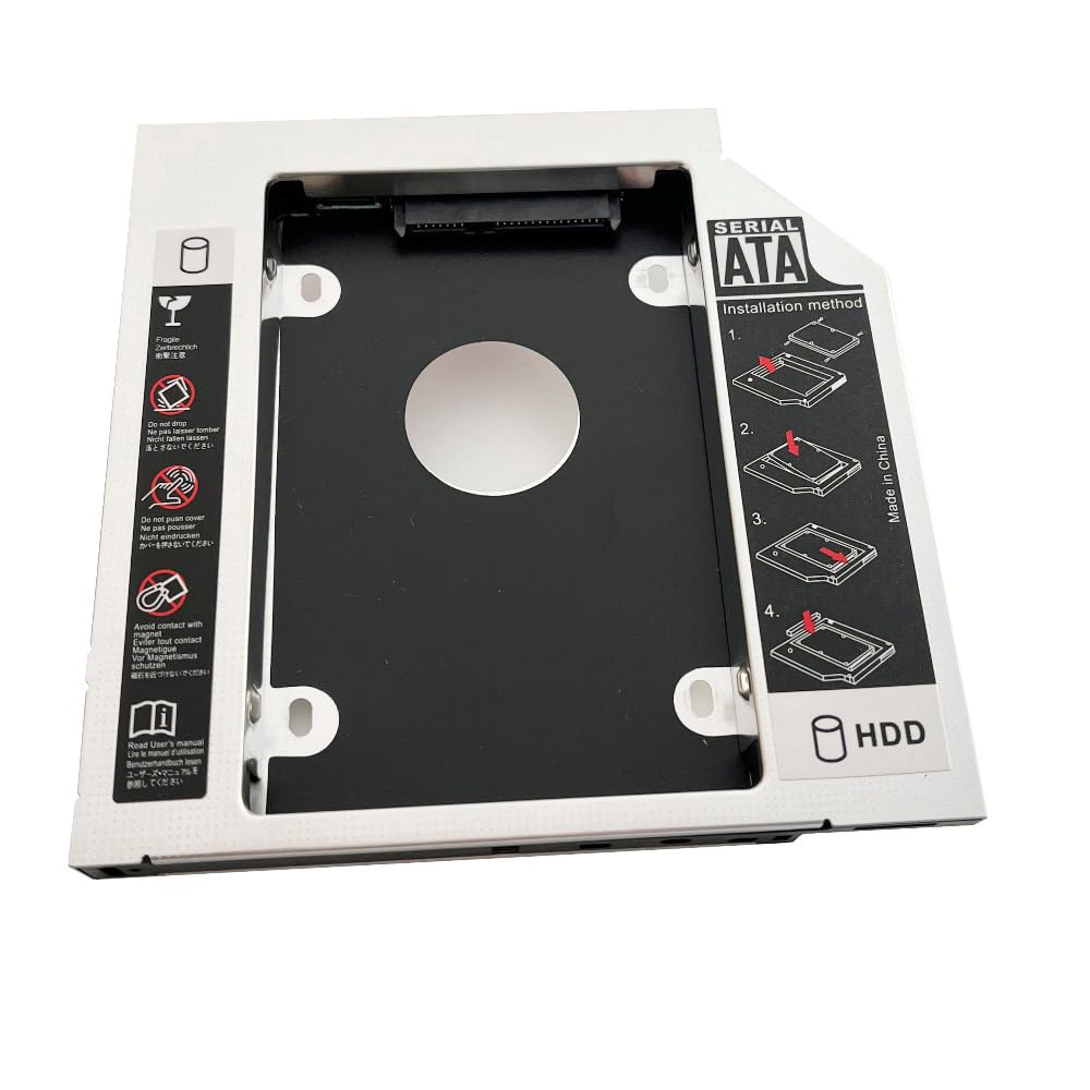 DY-tech 2nd HDD SSD Hard Drive SATA Optical Bay Caddy Frame Tray for MSI GT60 GE60 GT70 Series Laptop