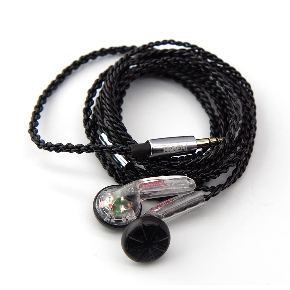 FAAEAL Snow-Lotus 1.0 HiFi Earphone 64 Ohm DIY Clear Detailed Balanced Sound Quality Music Earphones DJ Earphones (Snow-Lotus 1.0, Transparent)
