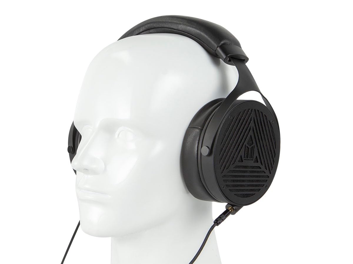 Monolith M1070 Over Ear Open Back Planar Headphones - Lightweight, Padded Headband, Plush and Removable Earpads, 106mm Planar Driver, 60 Ohms, Black