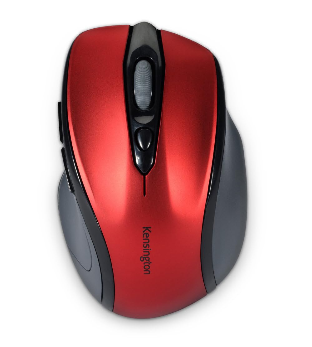 Kensington Pro Fit Mid-Size Wireless Mouse, Ruby Red (K72422AM)
