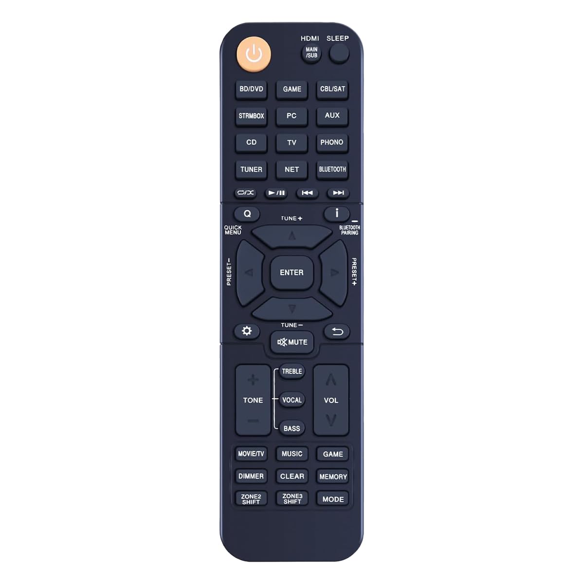 Remote Control Replacement for Onkyo AV Receiver RC-972R TX-NR7100 TX-NR6100 TX-NR5100 TX-NR3100 TX-NR696 TX-SR494 TX-NRSR393 TX-RZ50 TX-RZ70