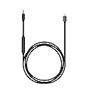 Koss Utility Cord Lightning Cable, Works Utility Series System, in-Line Microphone and Remote, Mfi Certified, Black