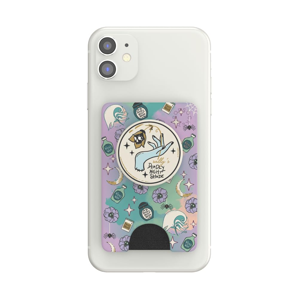 PopSockets Adhesive Phone Wallet and Card Holder with Grip, Disney - Sally's Deadly Nightshade