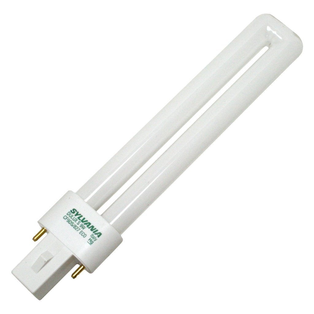 Sylvania Dulux S CFL Compact Fluorescent Light Bulb, 2 Pin, 9W, 1 Pack