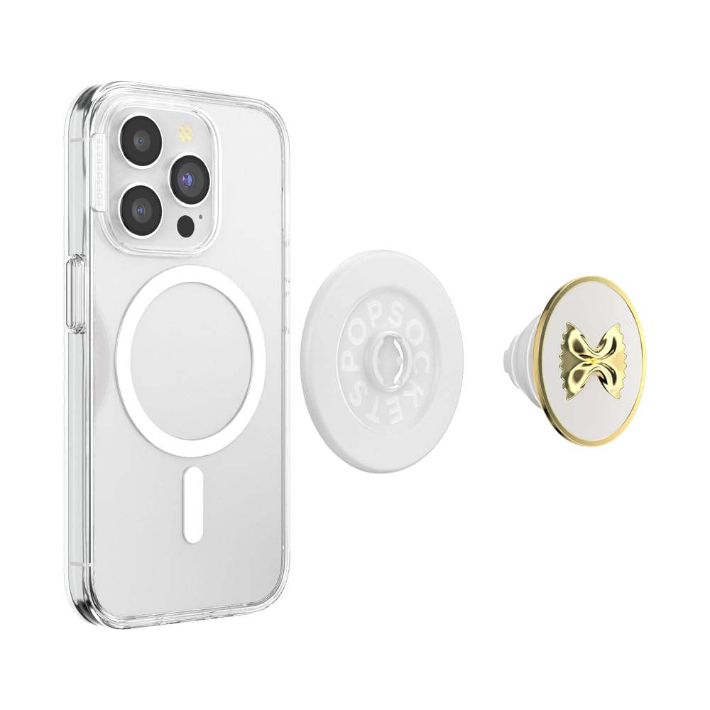 PopSockets Phone Grip for MagSafe, Magnetic Holder, Phone Stand, Enamel - Pasta