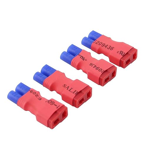 OliRC 4pcs No Wires Connector: EC2 Male to Female T-Plug Style Adapter(C37-4)