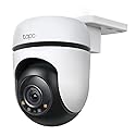 Tapo 2K Outdoor Wired Pan/Tilt Security Wi-Fi Camera, 360° View, Motion Tracking, Works w/Alexa & Google Home, Color Night Vision, Free AI Detection