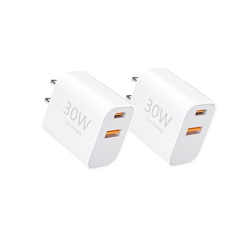 USB C Charger Block,30W USB-C & USB-A Port Fast Charging Block for i Phone 17/16 / 15/14 / 13/12 / 11 / X / 8/7 / 6 and More