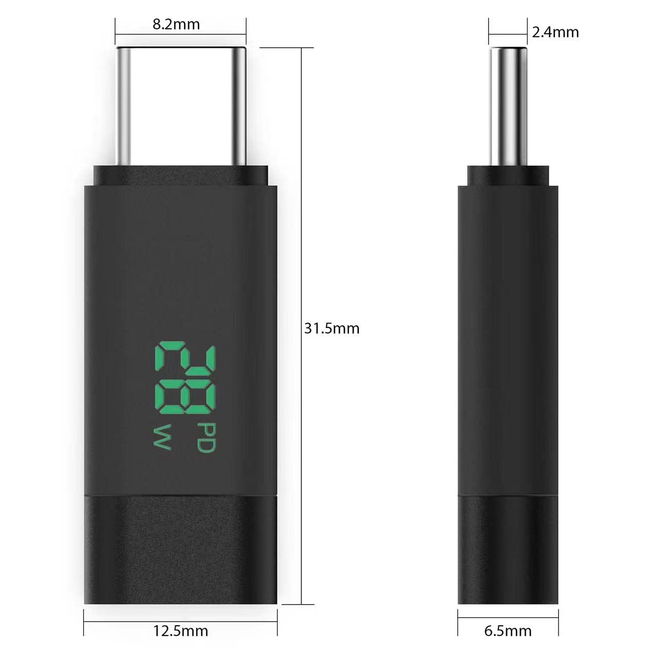 HIEbee 2Pack USB C Extender Adapter 3.2/40Gbps Short Dock Extension Type-C 8K@60Hz PD 28W Type-C Male to Female Thunderbolt QC & Data Transfer…
