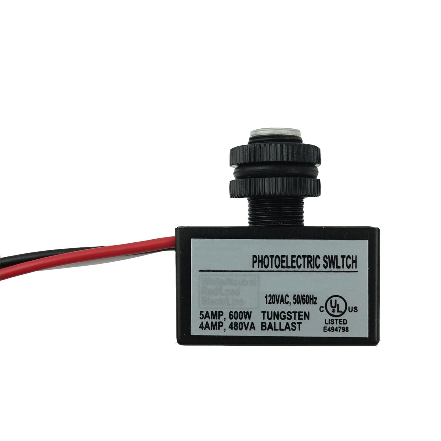 Proshopping 2Pcs AC 120V Dusk to Dawn Photoelectric Switch with Automatic Illumination Detection Circuit, Outdoor Hard-Wired Post Eye Light Control