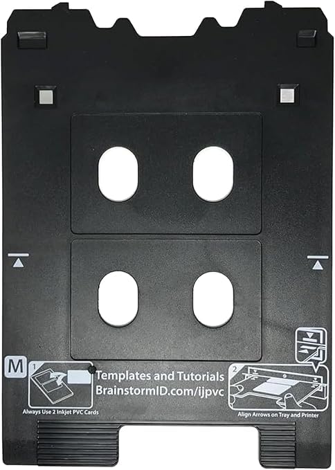 CeaMere Inkjet PVC ID Card Tray for Canon PIXMA TS701 TS702 TS703 TS704 TS705 TS709 TS8220 TS8330 TS82xx, TS83xx, and TS95xx Series Printers (Canon