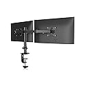 Suptek Dual Monitor Desk Mount, Adjustable Dual Monitor Arm for 2 Computer Screens up to 27 inch, Dual Gas Spring Monitor Arm, Holds up to 22 lbs