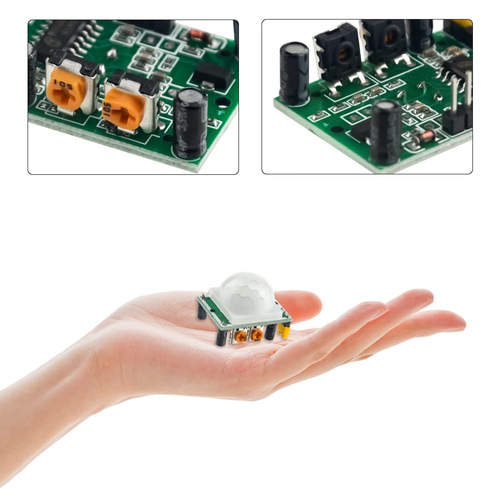 WMYCONGCONG 10 PCS HC-SR501 PIR Module Pyroelectric Infrared Motion Sensor Module Detector for Security Use
