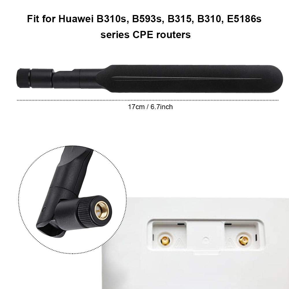2PCS SMA Male 3G 4G LTE CPE Antenna Foldable Swivel Router Universal 4G Antenna for B310s, B593s, B315, E5186s Series CPE Routers