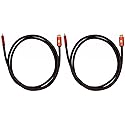 Deco Gear 6FT Universal 4K HDMI 2.0 Cable with 28AWG Pure Copper Conductors (2-Pack)