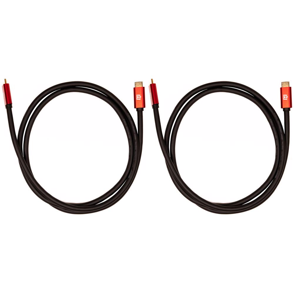 Deco Gear 6FT Universal 4K HDMI 2.0 Cable with 28AWG Pure Copper Conductors (2-Pack)
