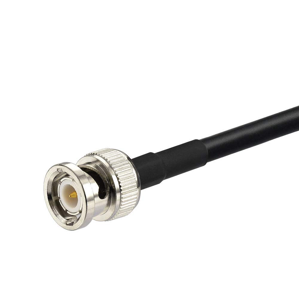 Bingfu BNC Male to Female Bulkhead Mount RG58 Coax Jumper Cable 2m 6.5 feet for Wireless Microphone System Receiver Amateur Mobile CB Radio UHF VHF