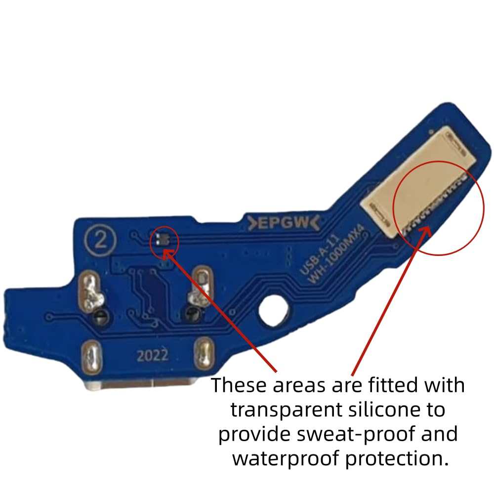 Komsunma USB-C Charging Port Replacement for Sony WH-1000XM4 Headphones WH1000XM4 USB C Charging Port incl Tools