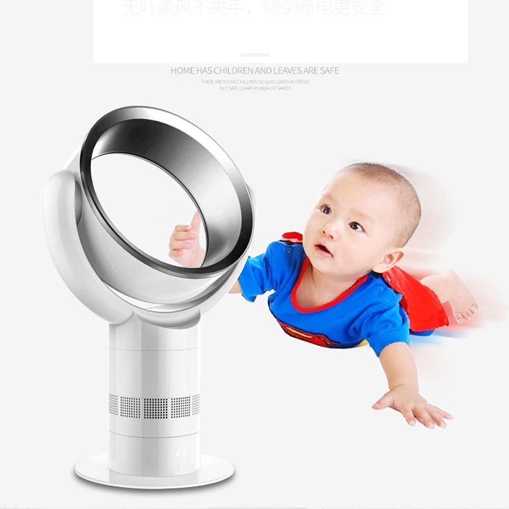 YWangQiang Bladeless Fan, Oscillating Mute Air Circulator Fan Remote Control Purify Tower Fan Anion Table Fan Floor Fan-Silver 59 15 25 cm (Blue 59 *