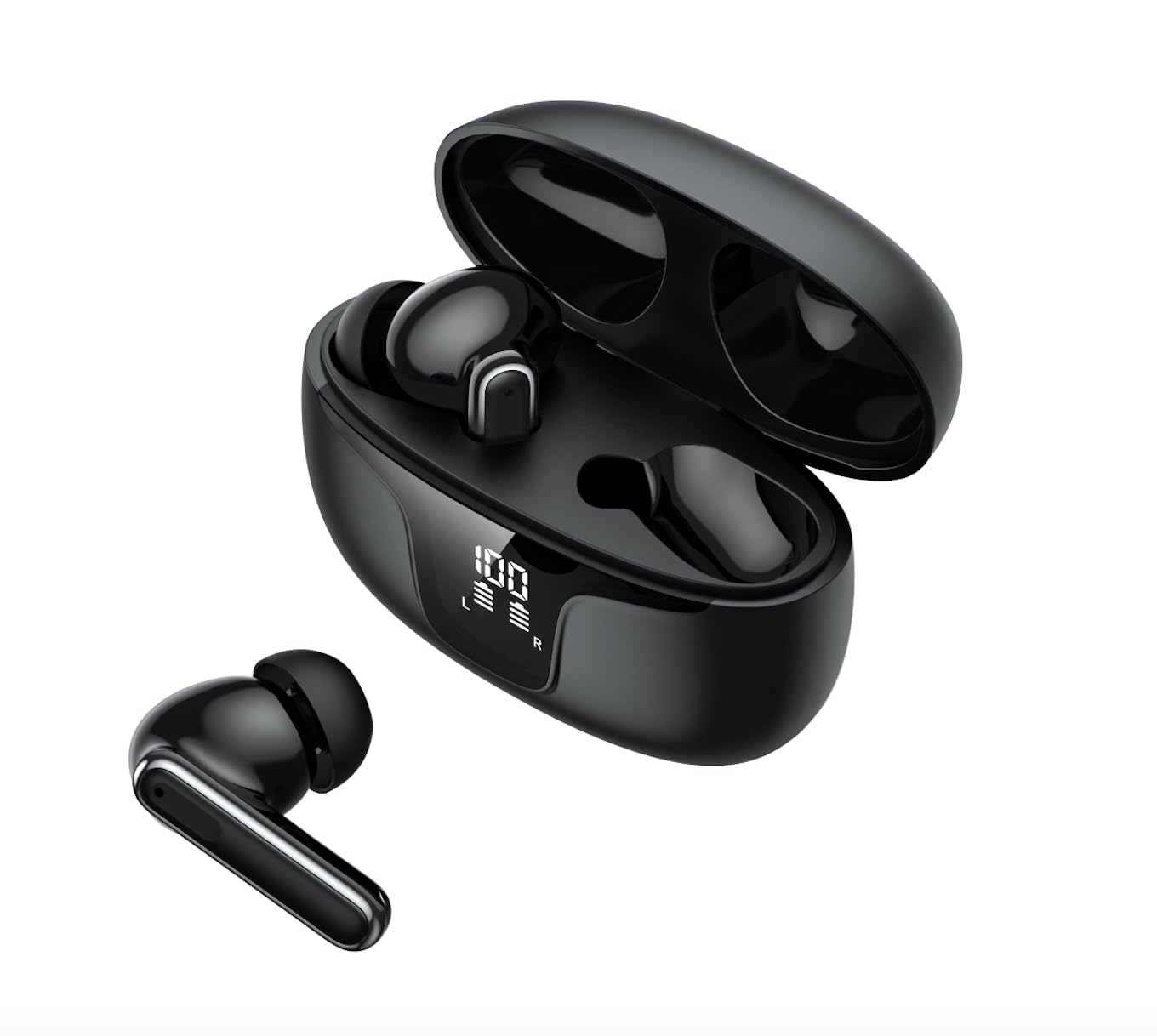 Helm True Wireless 5+ Headphones/Earbuds Upgraded with Advanced Noise Cancelling, True HiFi Sound & Deep Bass, Secure Fit, Sport Sweatproof IPX5…