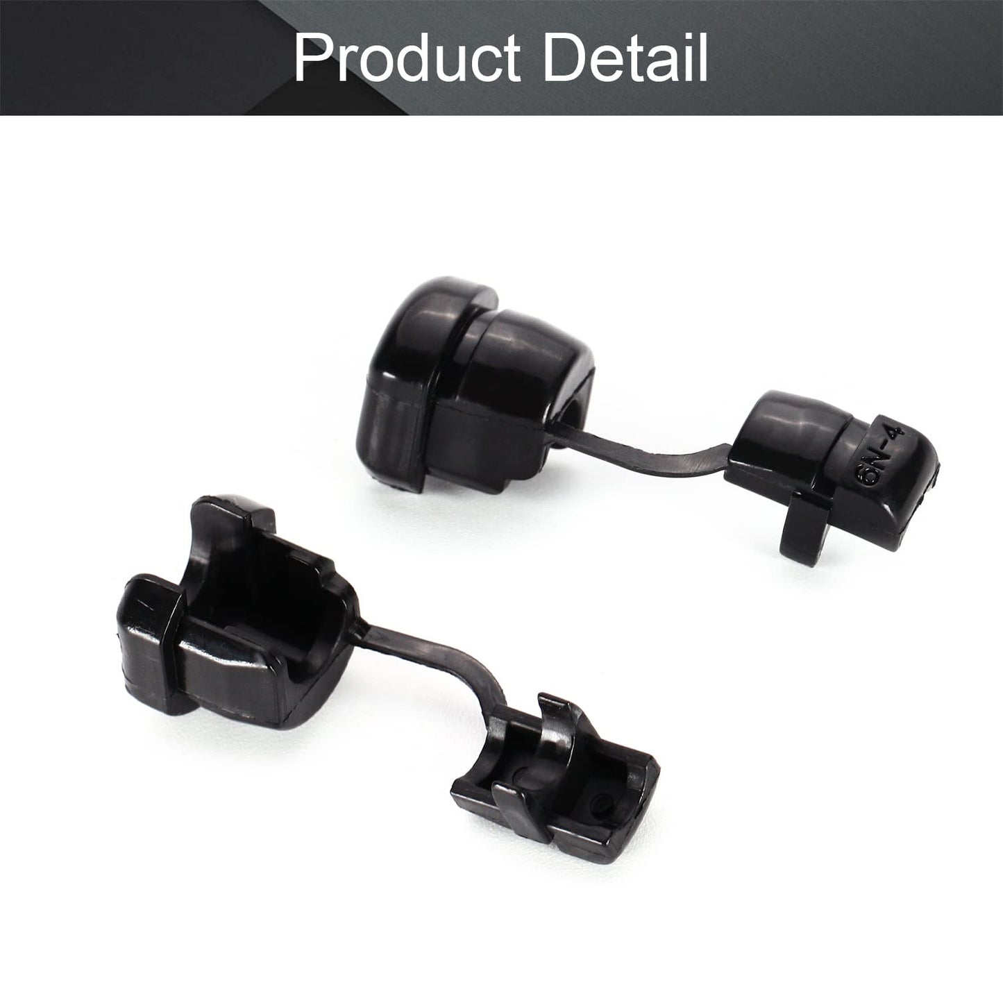 Fielect Round Cable Wire Strain Relief Bush Grommet Round Strain Relief Bushing Electric Cable Protection Cord Buckle 6N-4 15 Pcs