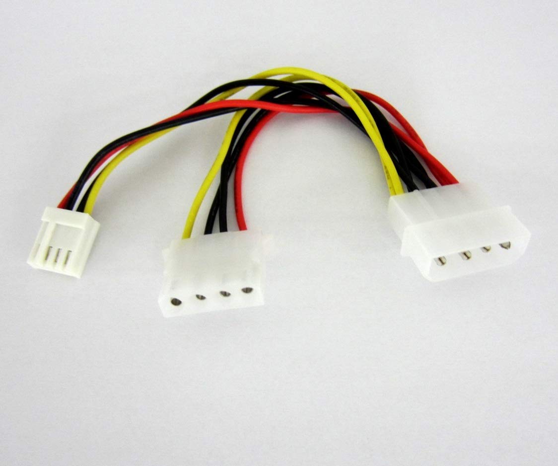 Micro SATA Cables IDE 4 Pin Power Connector to 4 Pin Floppy Disk and 4 Pin Power Connector Cable