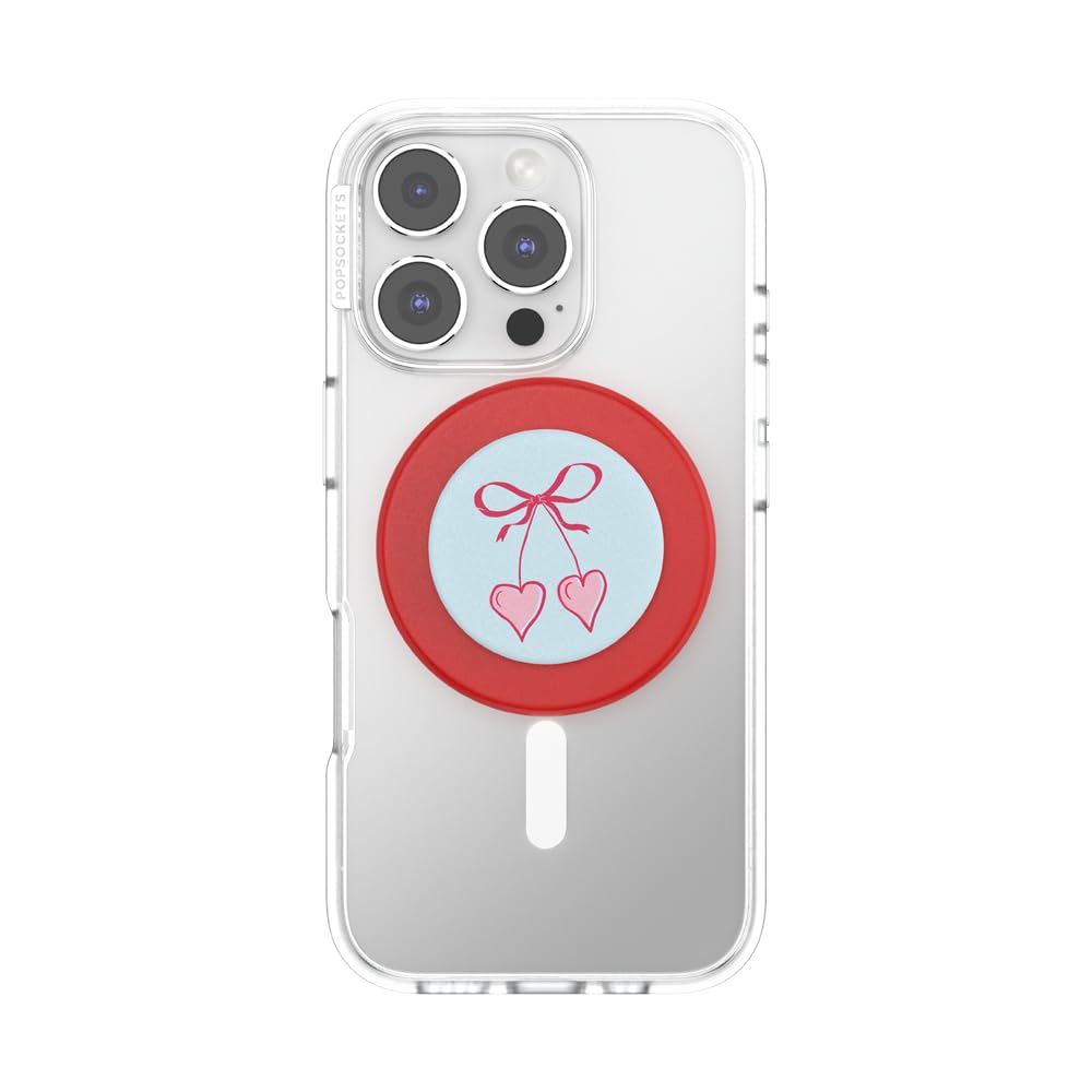 PopSockets Phone Grip for MagSafe, Magnetic Holder, Phone Stand, Heart - Simply Sweet Hearts