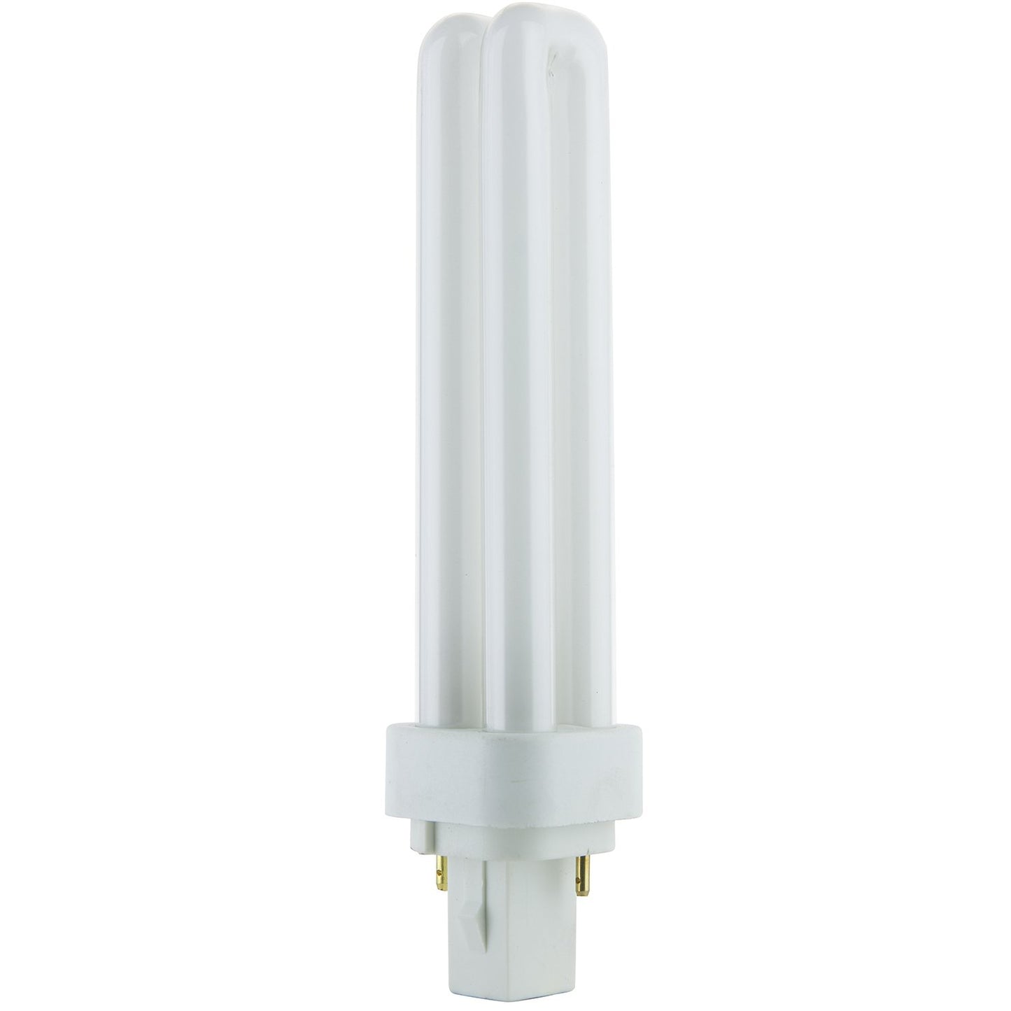 Sunlite PLD18/SP35K Compact Fluorescent Double U-Shaped Twin Tube Bulb, 18 Watts, 2-Pin G24d2 Base, 1080 Lumens, 3500K Neutral White, 80 CRI, 10 Pack