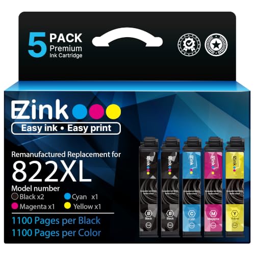 E-Z Ink Remanufactured Replacement for Epson 822XL Ink Cartridge for 822 XL