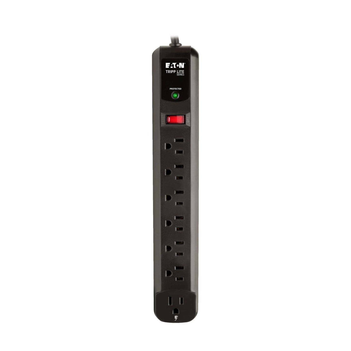 Tripp Lite Protect It! Surge Protector, 7 AC Outlets, 4 ft Cord, 1,080 J, Black
