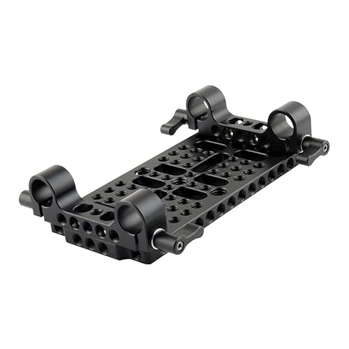NICEYRIG Camera Cheese Plate Kit with 15mm railblocks Universal for DSLR Rail System