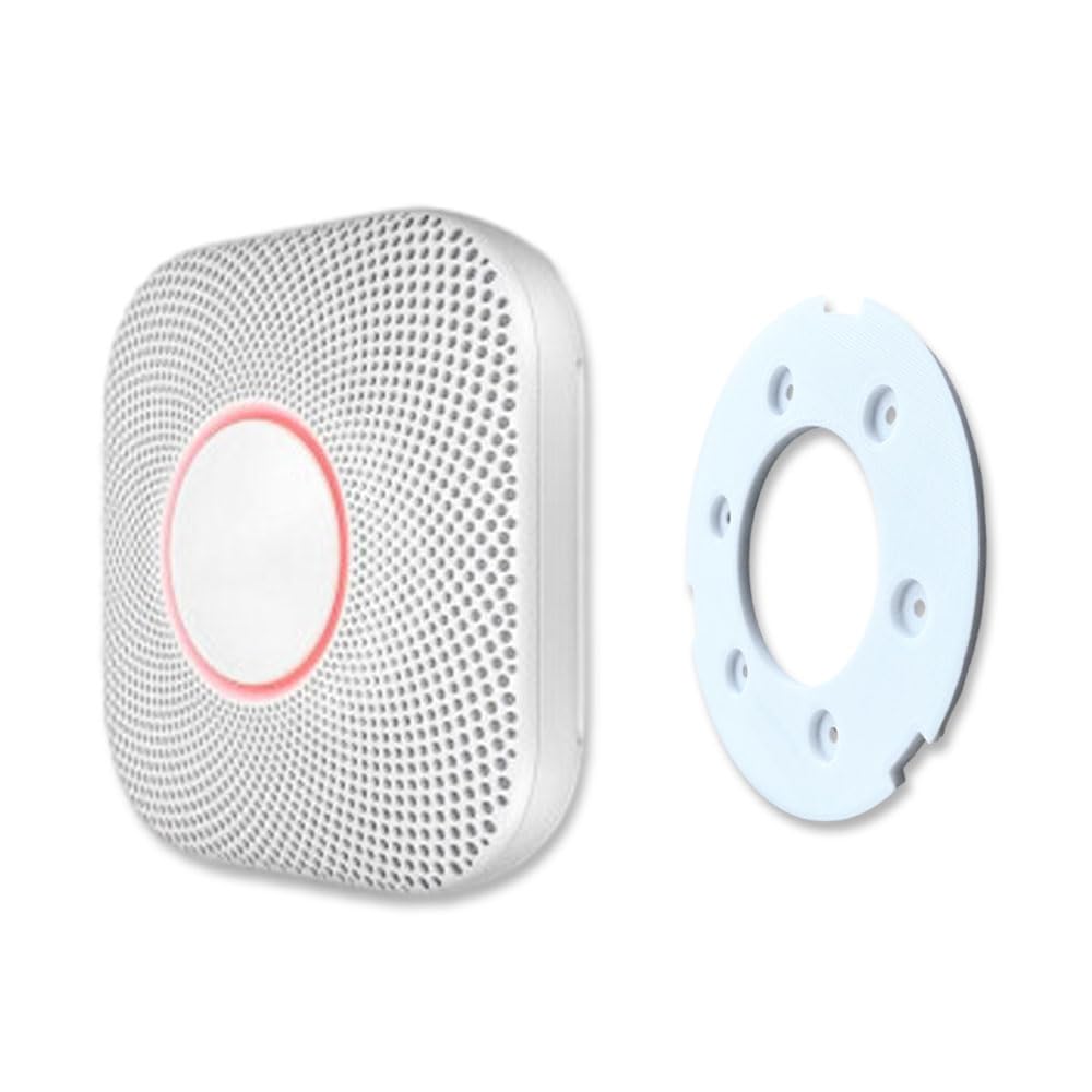 Sactulaz Replacement Mounting Plate for Google Nest Detector/Protector Gen2, Replacement Part Backplate for Google Nest 2nd Gen Smoke Detector Alarm