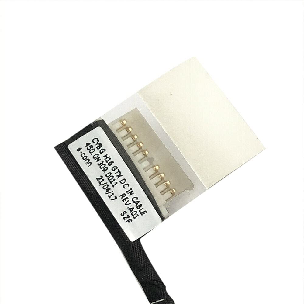 DC Power Jack Charging Port Cable Plug Replcement for Dell Inspiron 16 7610 GYBG H16 INS 7000 15Plus 16Plus 7610 7510 0H0FJ5 450.0N407.0011 066W71