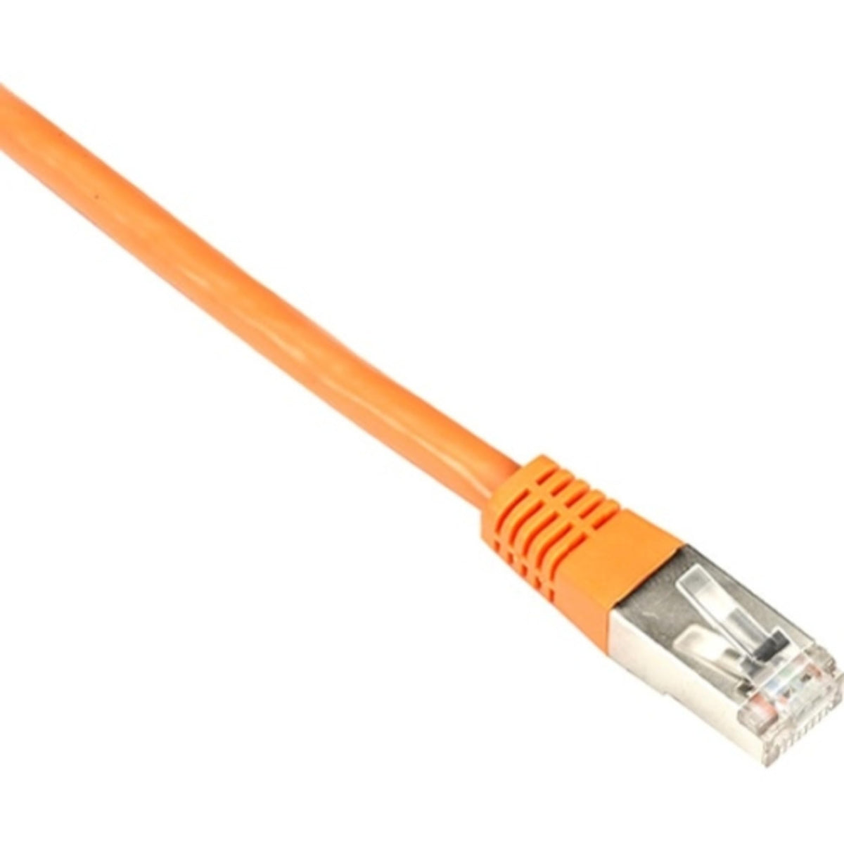 Black Box Cat6 250-MHz Shielded, Stranded Cable SSTP (PIMF), PVC, Orange, 3-ft. (0.9-m)