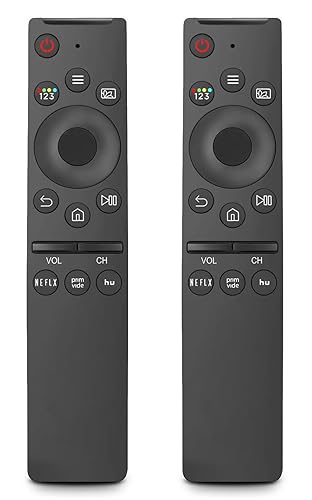 (Pack of 2) Replacement Remote Control for Samsung TV, Compatible for All Samsung TV LED QLED UHD SUHD HDR LCD Frame Curved Solar HDTV 4K 8K 3D Smart