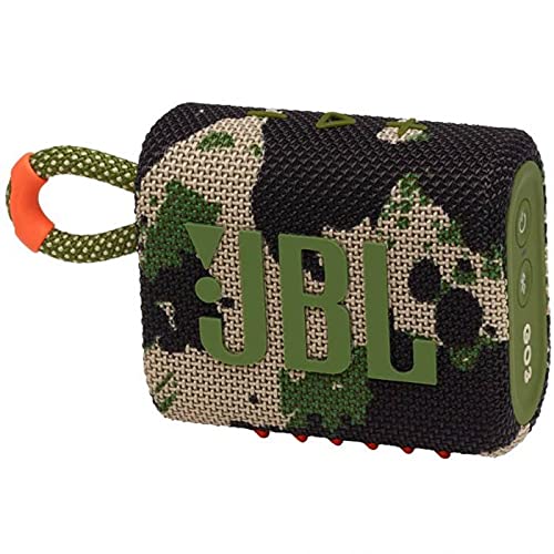 JBL Go 3 Portable Waterproof & Dustproof IP67 Outdoor Wireless Bluetooth Speaker (Camo) (Renewed)