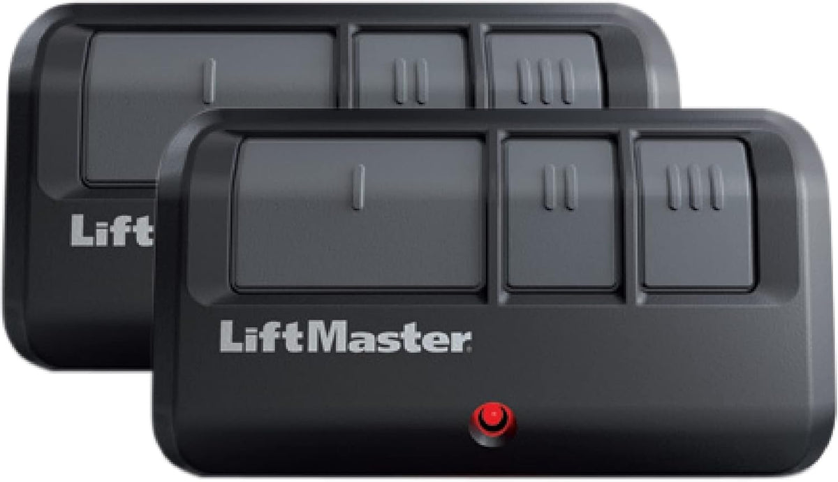 LiftMaster 893Max Security+ 2.0 3-Button Gate Operator Remote Control with Visor Clip - Pack of 2