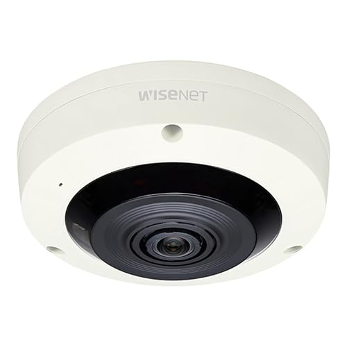 Hanwha Techwin XNF-8010R X-Series 6MP sensor 360° Indoor Fisheye Camera, 1/1.8" CMOS, 2048x2048 Resolution, 1.6mm (192°x192°) Lens w/Simple Focus, WDR