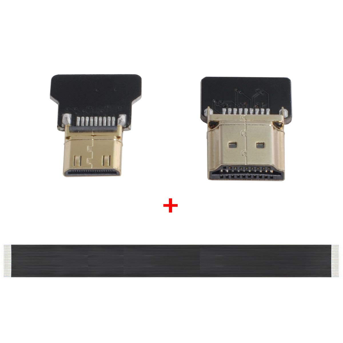 xiwai CYFPV Mini HDMI Male to HDMI Male FPC Flat Cable 1080P for FPV HDTV Multicopter Aerial Photography (0.1M)
